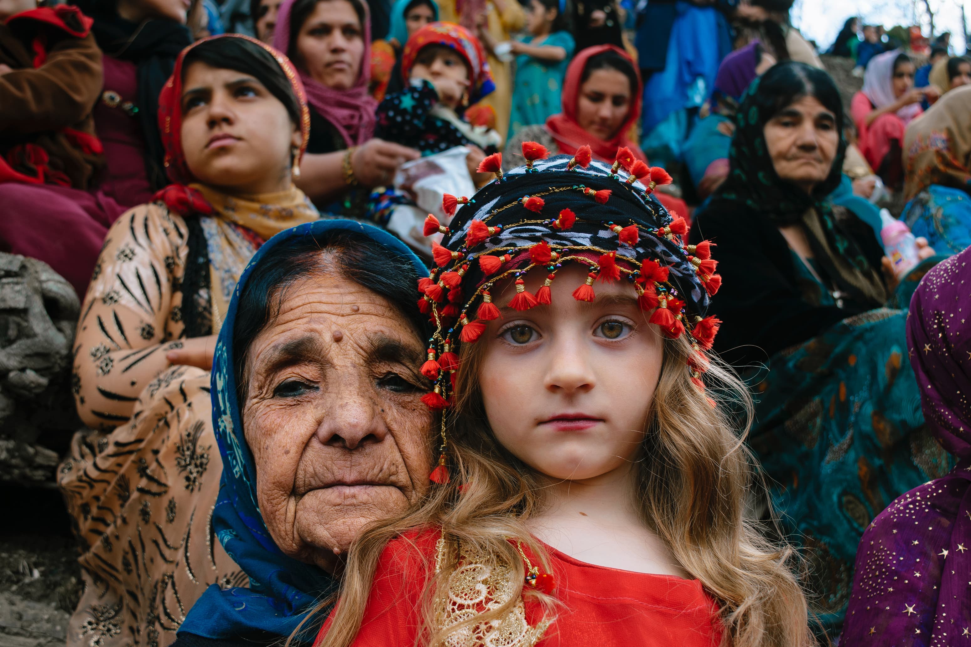A grandmother and her grandchild at a Nowruz gathering in Kurdistan Province, Iran, 2017.